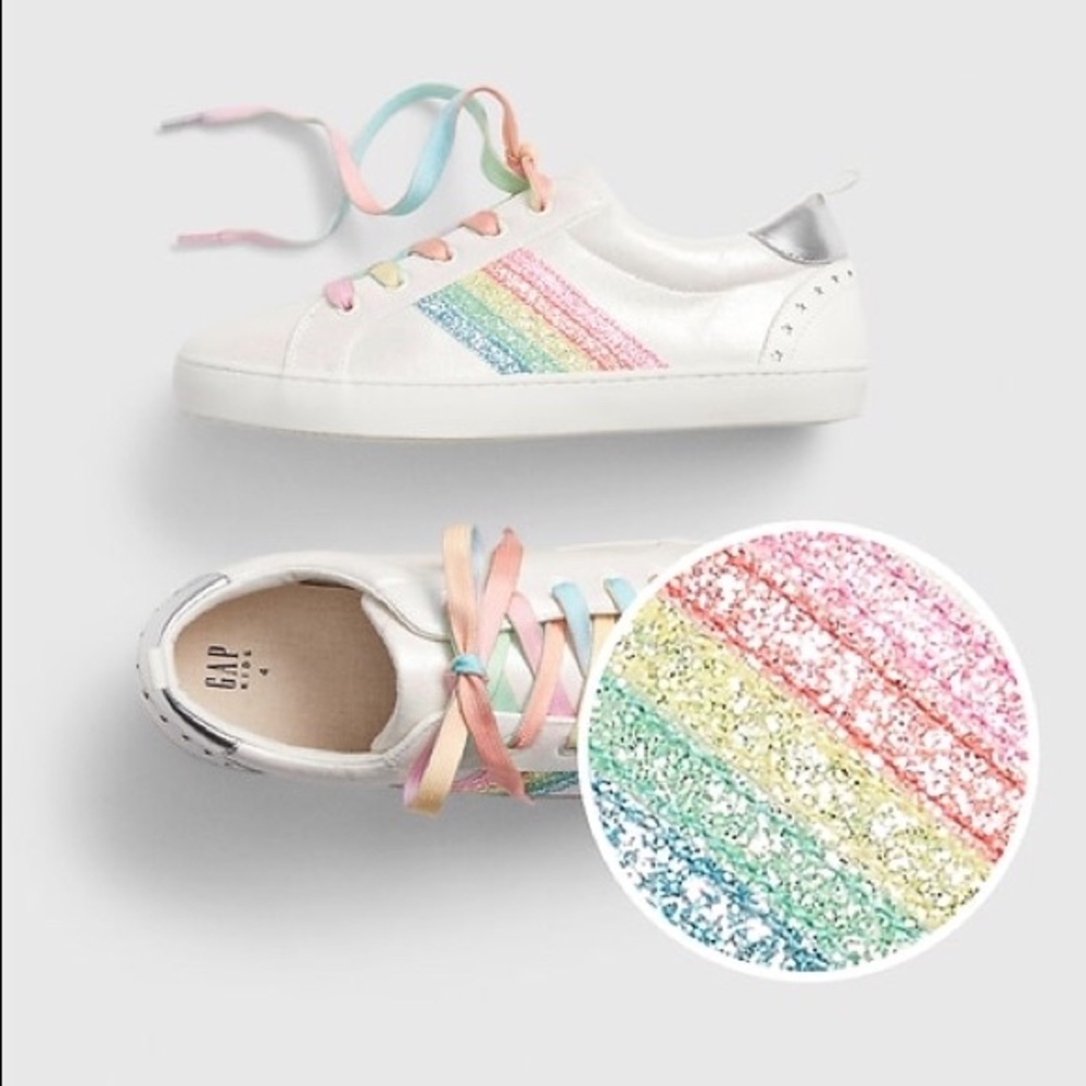 GAP Kids Rainbow Stripe Sneaker - NWT
